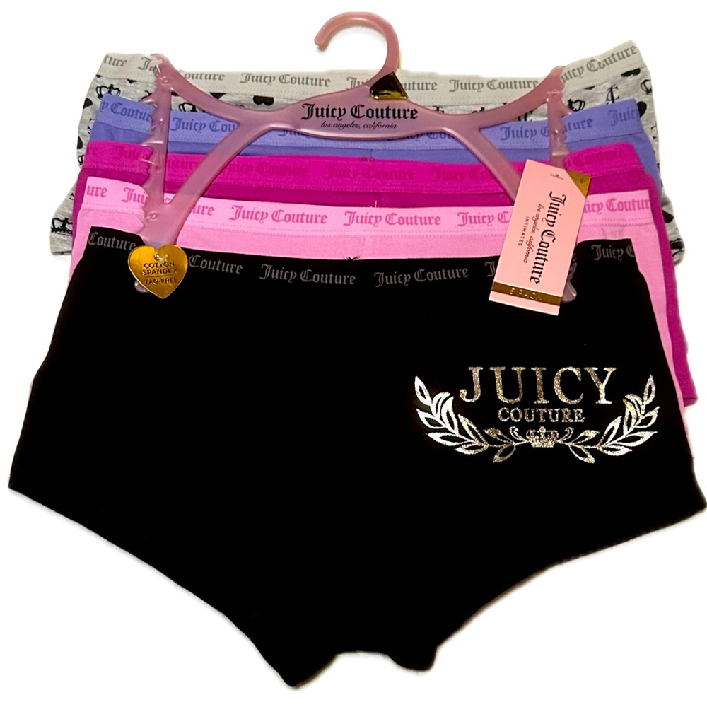 Juicy Couture 5 pk boycut ladies panties/briefs